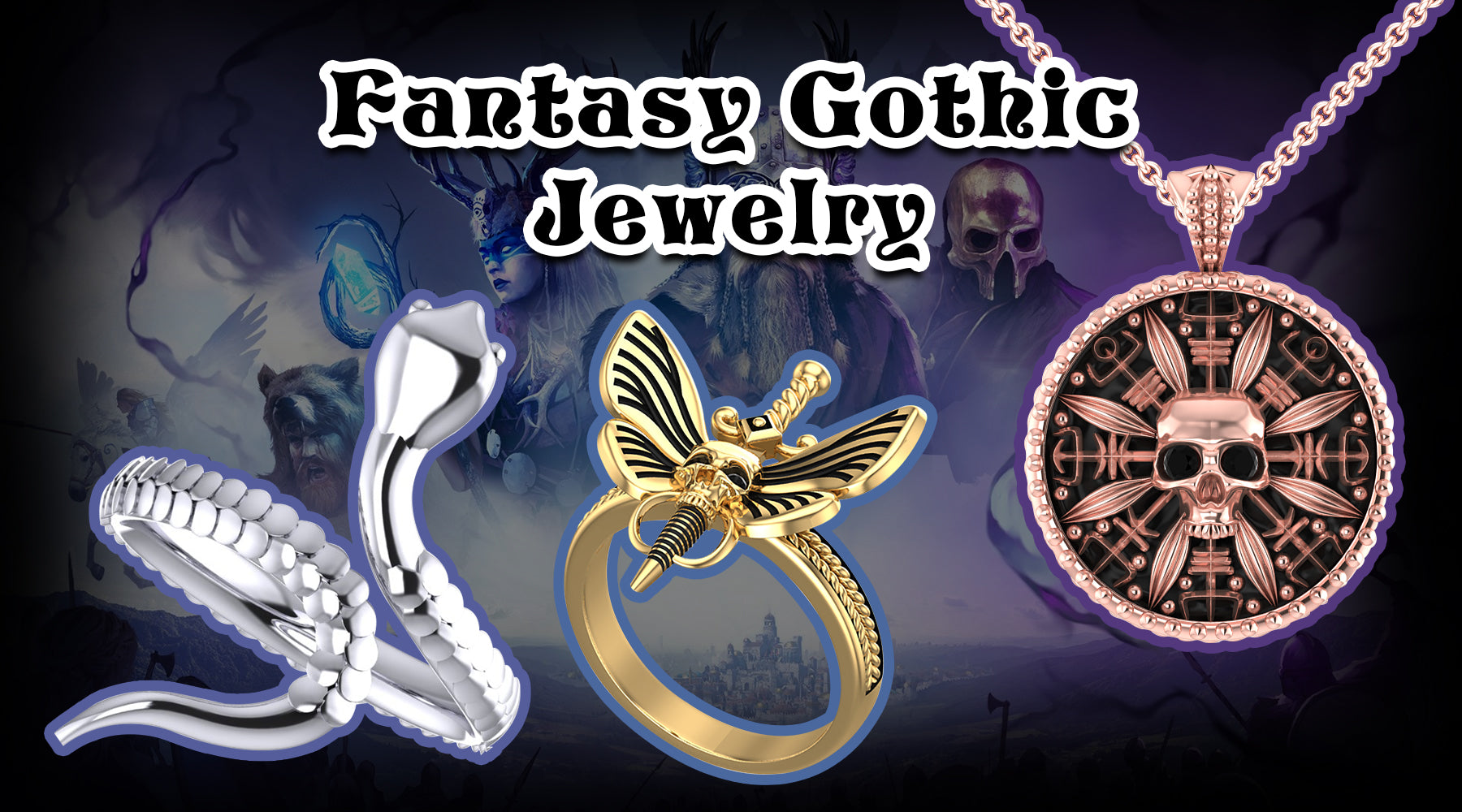 Fantasy Gothic Jewelry Inspired by Fantasy Literature