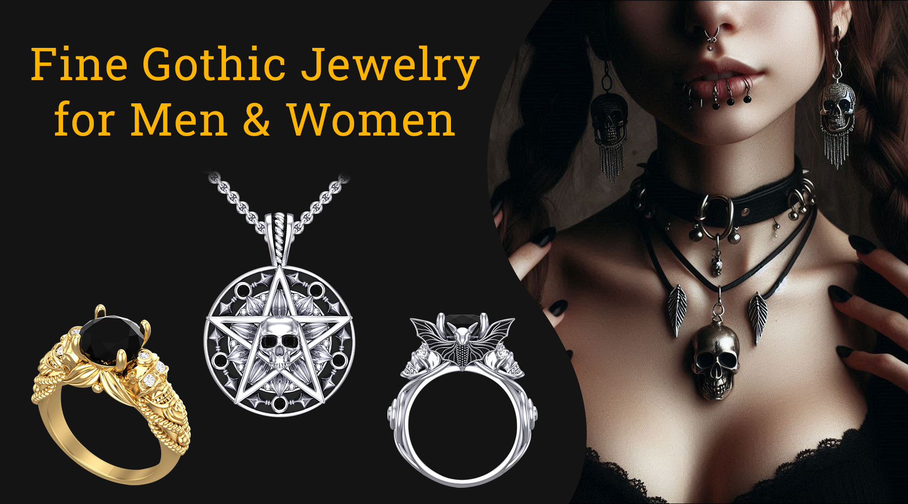 Fine Gothic Jewelry collections for Men & Women