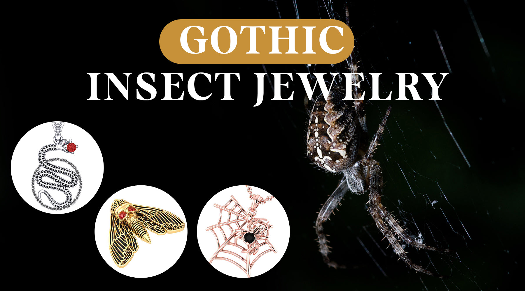 What role do insects play in Gothic insect jewelry?