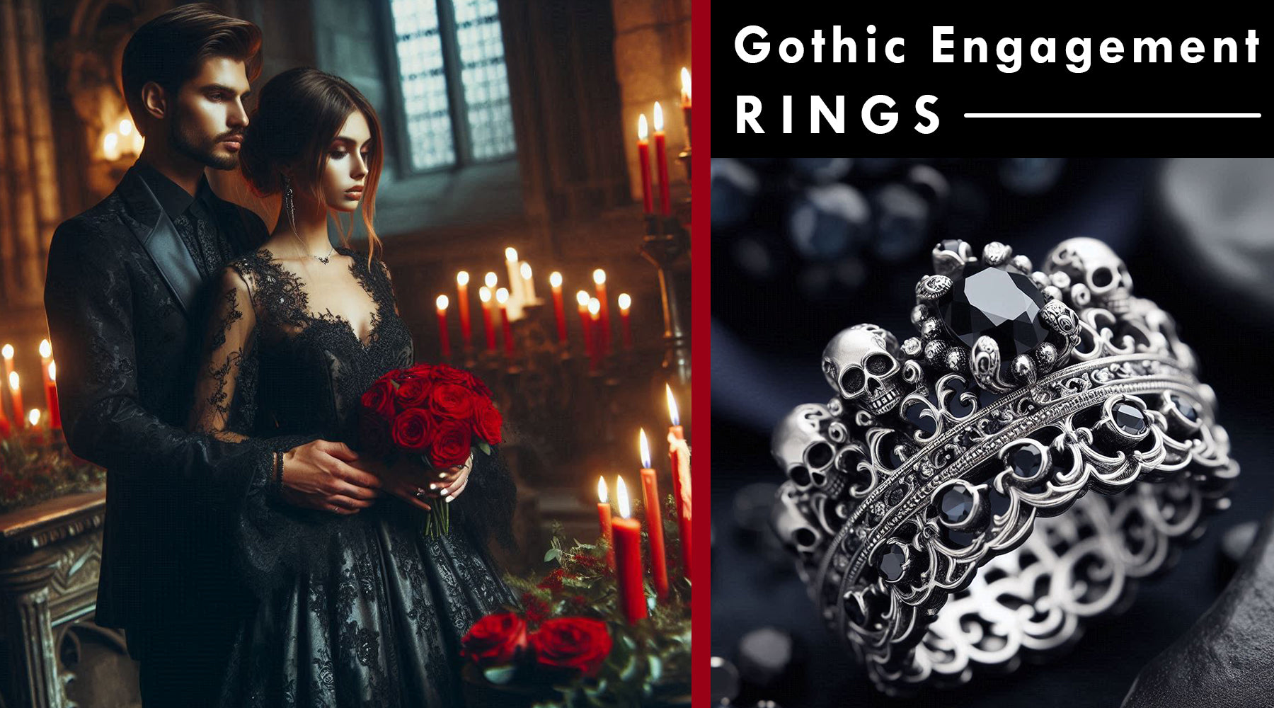 How to Match Your Gothic Wedding Rings with Your Wedding Theme?