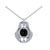 1.00Ct Round Cut White Diamond Engagement Wedding Gothic Wrapped Pendant Sterling Silver White Gold Finish
