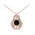 1.00Ct Round Cut White Diamond Engagement Wedding Gothic Wrapped Pendant Sterling Silver Rose Gold Finish