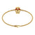 1.00Ct Round Cut Red Diamond Gothic Skull Style Engagement Wedding Sterling Silver 7 Inch Bracelet Yellow Gold Finish