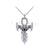 2.00Ct Gothic Round Cut Black Diamond Engagement Wedding Gothic Skull Egyptian Eye Of Horus Nordic Viking Ax Pendant With Chain Sterling Silver White Gold Finish