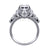 2.00Ct Round Cut White Diamond Gothic Skull Lion Face Engagement Wedding Ring Sterling Silver White Gold Finish