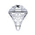 1.00Ct Round Cut Black Diamond Gothic Skull Men's Art Deco Engagement Wedding Ring Sterling Silver White Gold Finish