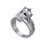 1.00Ct Round Cut Black Diamond Gothic Skull Vintage Cap Style Engagement Wedding Ring Sterling Silver White Gold Finish