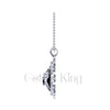1.00Ct Round Cut Black Diamond Engagement Wedding Gothic Spider Vintage Pendant Sterling Silver White Gold Finish
