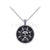 1Ct Gothic Round Cut Black Diamond Engagement Wedding Gothic Skull Pirates Coin Pendant With Chain Sterling Silver White Gold Finish