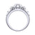 3Ct Round Cut Black Diamond Gothic 5 Skull Design Engagement Wedding Ring Sterling Silver White Gold Finish