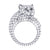 2.50Ct Round Cut White Diamond Gothic Skull Panther Engagement Wedding Ring Sterling Silver White Gold Finish