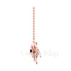 1.00Ct Round Cut Black Diamond Engagement Wedding Gothic Skull Vampire Bat Pendant Sterling Silver Rose Gold Finish
