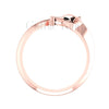 Gothic Panther Style Engagement Wedding Sterling Silver 7 Inch Bracelet Rose Gold Finish