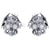 0.50Ct Round Cut White Diamond Gothic Skull Dragon Earrings Engagement Wedding Sterling Silver White Gold Finish