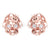 0.50Ct Round Cut White Diamond Gothic Skull Dragon Earrings Engagement Wedding Sterling Silver Rose Gold Finish