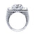 1.00Ct Round Cut Black Diamond Gothic Skull Men's Vintage Engagement Wedding Ring Sterling Silver White Gold Finish