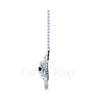 1.50Ct Round Cut Black Diamond Engagement Wedding Gothic Skull Wings Pendant Sterling Silver Rose Gold Finish