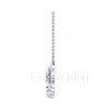 1.00Ct Round Cut Red Diamond Engagement Wedding Gothic Nordic Wolf Head Pendant Sterling Silver White Gold Finish