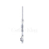 0.50Ct Round Cut White Diamond Engagement Wedding Gothic Dragon Viking Axe Pendant Sterling Silver White Gold Finish
