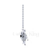 1.00Ct Round Cut Black Diamond Engagement Wedding Gothic Skull Vampire Bat Pendant Sterling Silver White Gold Finish