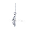 1.50Ct Round Cut Black Diamond Engagement Wedding Gothic Scream Skull Mask Pendant Sterling Silver White Gold Finish
