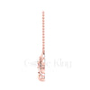 1.00Ct Round Cut Red Diamond Engagement Wedding Gothic Nordic Wolf Head Pendant Sterling Silver Rose Gold Finish