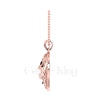 1.50Ct Round Cut Black Diamond Engagement Wedding Gothic Scream Skull Mask Pendant Sterling Silver Rose Gold Finish