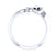 Gothic Panther Style Engagement Wedding Sterling Silver 7 Inch Bracelet White Gold Finish