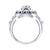 2 Ct Round Cut Black & White Diamond Gothic Skull Vintage Style Men's Engagement Wedding Ring Sterling Silver White Gold Finish