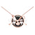 1Ct Gothic Round Cut Black Diamond Engagement Wedding Gothic Dead Rabbit Gang Pendant With Chain Sterling Silver Rose Gold Finish