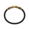 1.00Ct Round Cut Red Diamond Gothic Snake Engagement Wedding 7 Inch Leather Wrist Bracelet Yellow Gold Finish