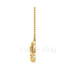 1.00Ct Round Cut Red Diamond Engagement Wedding Gothic Nordic Wolf Head Pendant Sterling Silver Yellow Gold Finish