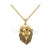 Engagement Wedding Gothic Skull Lion Head Men's Pendant Sterling Silver Yellow Gold Finish