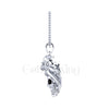1.00Ct Round Cut Black Diamond Engagement Wedding Gothic Octopus Skull Pendant Sterling Silver Two Tone White Gold Finish