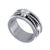 0.50Ct Round Cut White Diamond Gothic Skull Band Style Engagement Wedding Ring Sterling Silver White Gold Finish