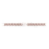 Gothic Curb Ribbed Style Engagement Wedding Sterling Silver 7 Inch Bracelet Rose Gold Finish