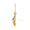1.50Ct Round Cut Black Diamond Engagement Wedding Gothic Scream Skull Mask Pendant Sterling Silver Yellow Gold Finish