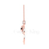 1.00Ct Round Cut Black Diamond Engagement Wedding Gothic Skull Art Deco Leaf Flower Pendant Sterling Silver Rose Gold Finish
