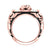 1.00Ct Round Cut Black Diamond Gothic Skull Men's Vintage Engagement Wedding Ring Sterling Silver Rose Gold Finish