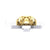 2Ct Round Cut Black Diamond Gothic Skull Engagement Wedding Pendant Sterling Silver Yellow Gold Finish