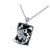 Engagement Wedding Gothic Unique Female Face Pendant Sterling Silver White Gold Finish