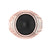 Round Cut Black Gemstone Gothic Retro Style Grooved Stripe Men's Engagement Wedding Ring Sterling Silver Rose Gold Finish