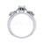 2.00Ct Round Cut White Diamond Gothic Spider Style Engagement Wedding Ring Sterling Silver White Gold Finish