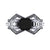 3Ct Princess Cut Black Diamond Gothic Skull Trio Set Engagement Wedding Ring Sterling Silver White Gold Finish