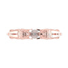 0.5 Ct Round Cut White Diamond Gothic Lion King Style Engagement Wedding Sterling Silver 7 Inch Bracelet Rose Gold Finish