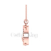 1.00Ct Round Cut Black Diamond Engagement Wedding Gothic Skull Prison Pendant Sterling Silver Two Tone Rose Gold Finish