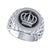0.5Ct Round Cut White Diamond Gothic King Crown Men's Engagement Wedding Ring Sterling Silver White Gold Finish