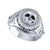 2 Ct Round Cut Black & White Diamond Gothic Skull Vintage Style Men's Engagement Wedding Ring Sterling Silver White Gold Finish
