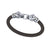 Gothic Leopard Engagement Wedding Sterling Silver 7 Inch Bracelet White Gold Finish