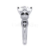 2.00Ct Round Cut White Diamond Gothic Skull Engagement Wedding Ring Sterling Silver White Gold Finish